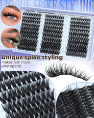 Goddvenus Wispy Lash Clusters Kit bond and seal included for secure DIY adhesion.