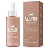 GOGIFTGO tanning drops bottle pour illustrating convenient daily use