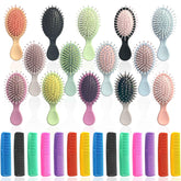 Goiio mini hair brush set packaging with vibrant colors for easy sharing and quick styling