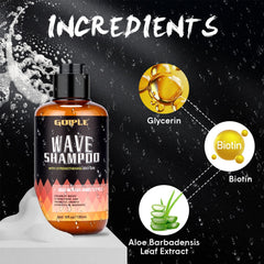Goiple 360 Waves Wash rich lather demonstrates deep cleanse for textured hair