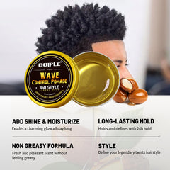 Goiple 4C curl-definition close-up shows activated natural coil patterns