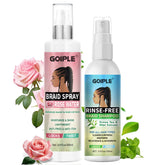 Goiple Braid Spray Rose Mint bottle showing hydrating formula for braids.