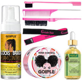 Goiple edge-control-wax 4oz bottle provides strong hold with a non-greasy finish