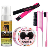 Goiple edge-control-wax-braid-mousse-kit-setup promotes lasting neat braids.