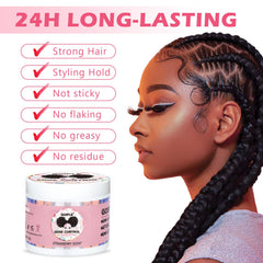Goiple Edge Scarf Pink enhances protective styling while on the go.