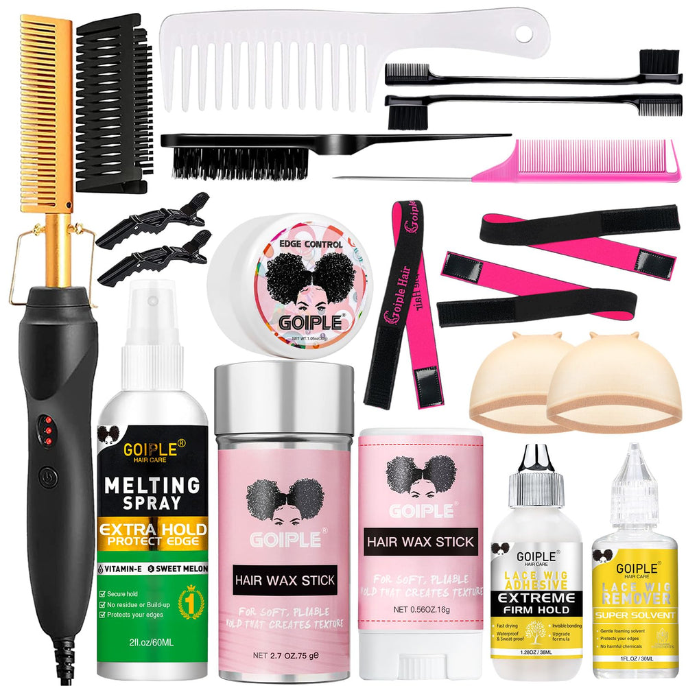 Goiple electric hot comb with heat control for precise styling