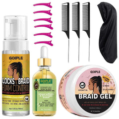Goiple extra hold braid mousse bottle for strong, long-lasting braids