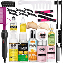 Goiple ceramic hot comb for wigs provides quick, even heat for smooth straightening.