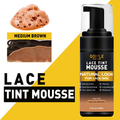 Goiple melting lace mousse light brown shade blends with skin tone for natural finish.