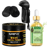 Goiple natural wave pomade for men defines layered waves with strong hold and shine.