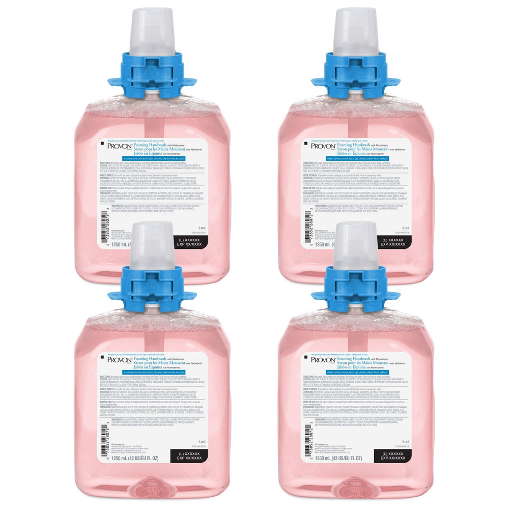 GOJO PROVON cranberry foaming handwash pump bottle with creamy lather supports daily hand care.