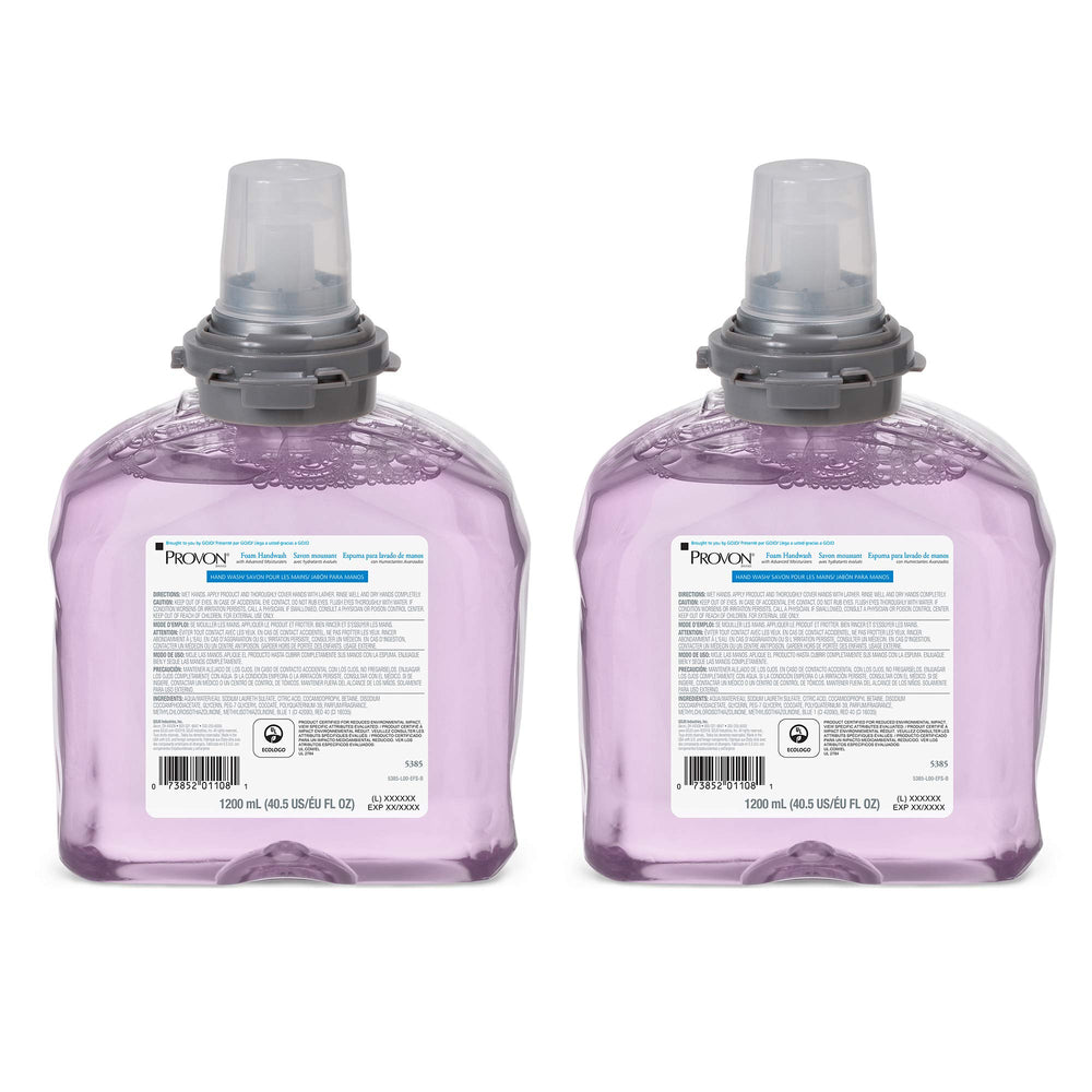 GOJO PROVON foaming handwash refill pack keeps hands clean for busy workplaces.