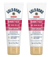 Gold Bond foot cream pack 2 front view for quick moisture relief