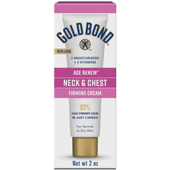 Gold Bond Neck & Chest Firming Cream pack of two 2oz tubes for routine use