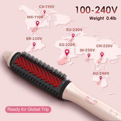 GOLD TIME infrared brush heat settings dial with 6 levels.