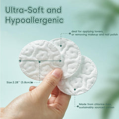 Gold Water Trading GWT cotton rounds soft texture; comfort during toning and cleansing.