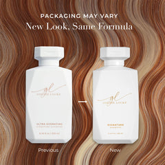 Goldie Locks Ultra Hydrating Shampoo packaging highlighting minimalist design and hydration.
