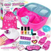 Golray kid foot spa tub with bubbles for soothing at-home massage.