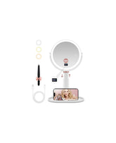 GOMIPURU makeup magnifying mirror shows 30x and 1x sides for precision grooming.