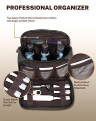 Gonex premium zippers with leather pullers provide secure closures.