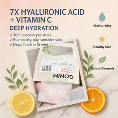 GONIM Face Mask collagen-activation-plump shows lifted appearance and smoother texture.