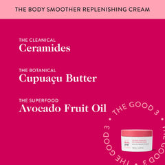 good.clean.goop beauty Body Smoother Cream ingredients ceramides illustrate barrier-supporting formulation