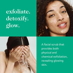 good.clean.goop Fruit Scrub exfoliant grape-seed closeup highlights mild polish refining pores