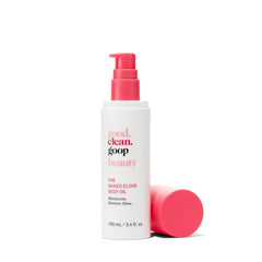good.clean.goop The Naked Elixir Body Oil bottle for hydration and glow