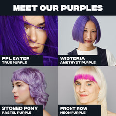 Good Dye Young lightened hair swatches demonstrate best saturation for PPL Eater