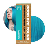 Good Dye Young Narwhal teal dye bottle for bold color application.