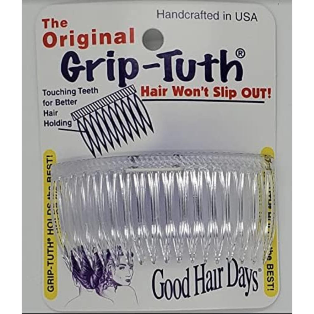 Good Hair Days Grip-Tuth Crystal side combs set of 2 keeps hair in place all day