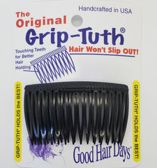Good Hair Days Grip-Tuth Combs product shot shows strong hold for all hair types.