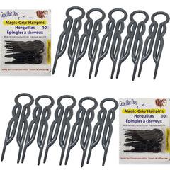 Good Hair Days hair pins U-shaped 2 1/2-inch black provide secure daily styling.