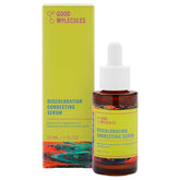 Good Molecules Discoloration Correcting Serum bottle close-up for brightening and even skin tone.