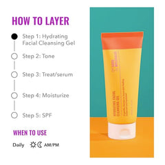 Good Molecules Hydrating Cleansing Gel suitable for all skin types, gentle yet effective.