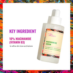 Good Molecules Niacinamide Serum label shows fragrance-free formula.