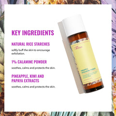Good Molecules Pineapple Exfoliating Powder mixed with water forms creamy foam for mild exfoliation.