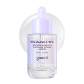 GOODAL Green Tangerine Vita C Niacinamide ampoule bottle for radiant texture and hydration.