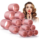 Goodofferplace ceramic thermal hair rollers 18-piece set for even heat distribution and lasting curls.