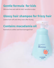 GOONGBE Kids' Silky Shampoo macadamia oil drizzle — adds natural shine