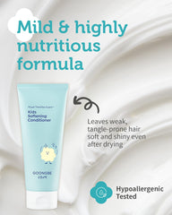 GOONGBE Kids' conditioner label features Royal TheraTea Guard for delicate protection.