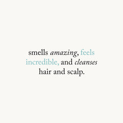 goop Beauty Scalp Scrub Shampoo whipped texture swatch for easy lather