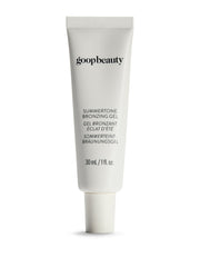 Goop Summertone Bronzing Gel tube front showing portable glow and product label