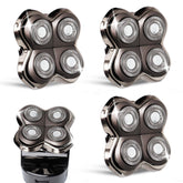 GORLENT Pro4 replacement head close-up highlighting precision blades for a close, comfortable shave.
