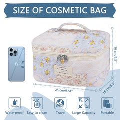 Gosect makeup bag gold-plated zipper detail highlights premium hardware