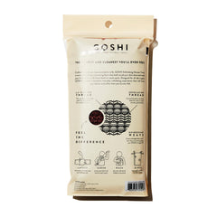 GOSHI Exfoliating Towel rip-resistant fabric close-up highlights efficient cleansing and long-lasting use.