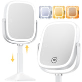 Gospire Rectangle Lighted Makeup Mirror front view with adjustable brightness for flawless makeup prep.