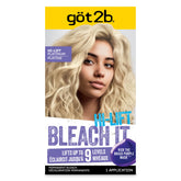 got2b Bleach It Hi-Lift Platinum kit for at-home lightening with a complete setup