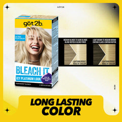 Got2b Bleach It gel formula spreads smoothly for even coverage during application.