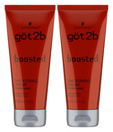 Got2B Boosted Thickening Cream tube front for fuller hair styling